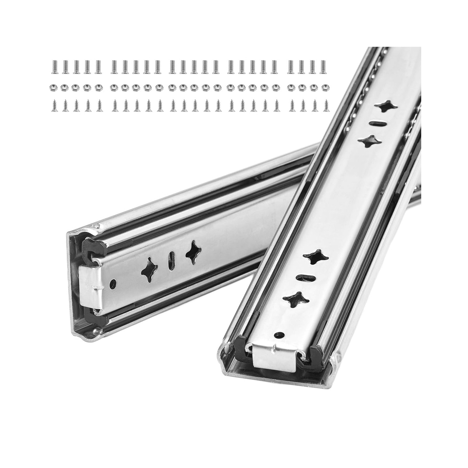 Heavy Duty Drawer Slides, 30 Inch, 300 lb Load Capacity, Side Mount ...