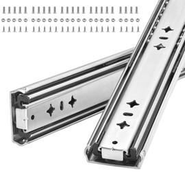 Heavy Duty Drawer Slides, 30 Inch, 300 lb Load Capacity, Side Mount, Ball Bearing, Full Extension, Locking, 1 Pair