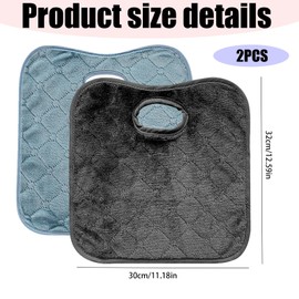 ZQSFPK 2 Pcs Waterproof Car Seat Protector, Seat Protector,Universal Car Seats and Pushchairs Protector, Stroller, Dining Chair (Grey, Black)