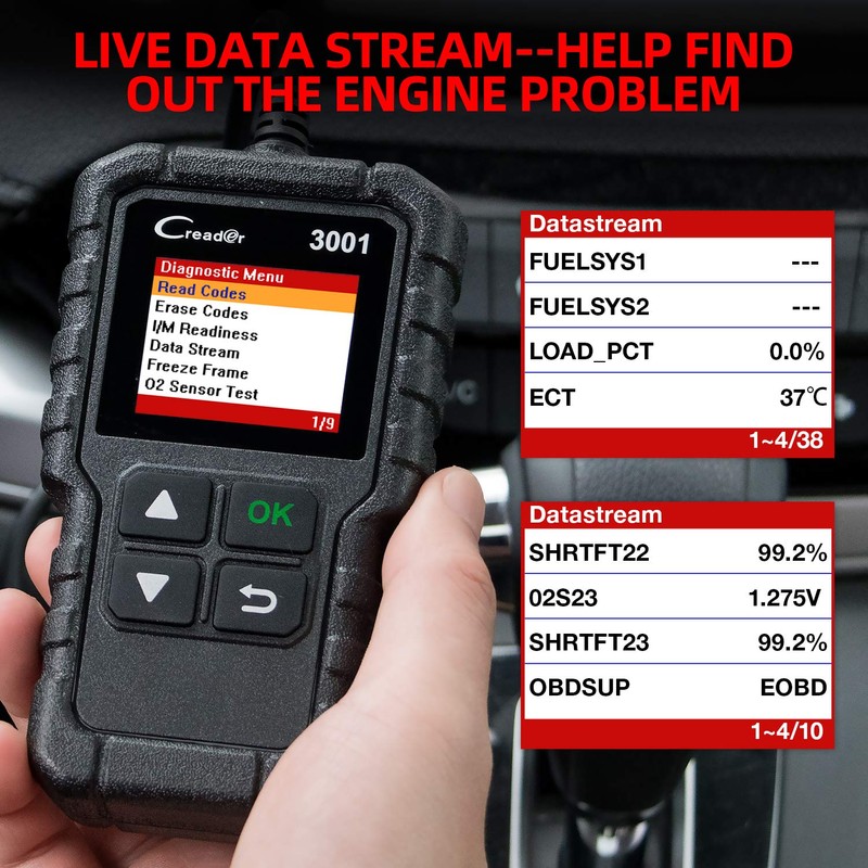 LAUNCH Creader 3001 OBD2 Scanner-2024 Actualización Ver. Lector de código