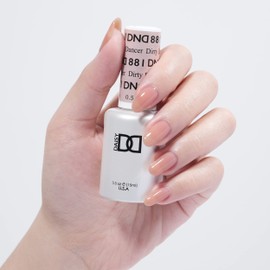 DND Gel Polish Set, Sheer Collection, UV/LED Gel Polish and Air Dry Nail Lacquer, Matching Chip-Free Polish Duo, 881 Dirty Dancer, 0.5 Fl Oz