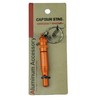 Captain Stag UM-1892 Aluminum Accessories Emergency Whistle with Emergency Requirements Writing Paper, Orange