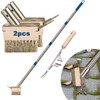 mcwdoit Crack Weeder Tool, Crevice Weeding Moss Brush with 2