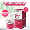 HEME BOOST Hemeboost 11.6mg (232mg Heme Iron) I 180 Tablets I High Potency Natural Iron Supplement I High Absorption & Gentle on Stomach I Iron Pills for Adults & Safe for Use in Pregnancy