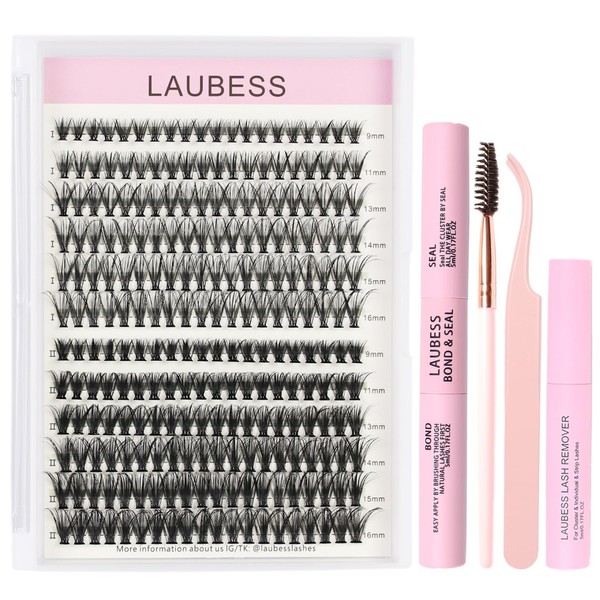 Lash Extension Kit LAUBESS Lash Clusters Kit Cluster Eyelash Extensions