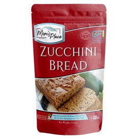 Mom's Place Gluten-Free Zucchini Bread Mix, Dairy Free, Soy Free, Non-GMO, 16 Servings, 15.2 oz