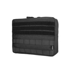 ProCase 프로케이스 전술 관리자 몰 파우치, 밀리터리 MOLLE 파우치 수평 다목적 유틸리티 기기 도구 가방, 잡지, 손전등, 지도 및 기타 야외 활동용 소형 -블랙 ProCase Tactical Admin MOLLE Pouch, Horizontal Multipurpose Utility Tool Bag for Magazines, Flashlights, Maps and Other Small Field Gear - Black