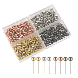 Supertool Supertool Map Push Pins 1/8" Round Head with Stainless Steel Tip for World Map and Cork Board HA6949