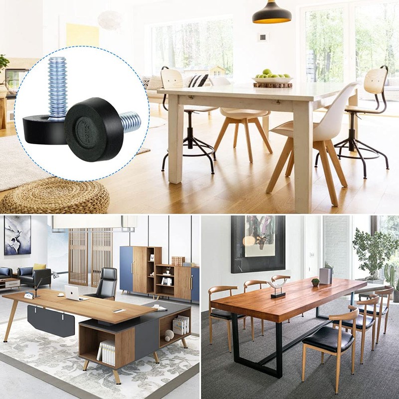 ANTHYTA Pack of 20 Adjustable Feet Furniture Screw Feet M8