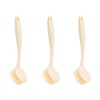 3 Pcs Kitchen Dish Brush Bamboo Handle Dish Scrubber Scrubber