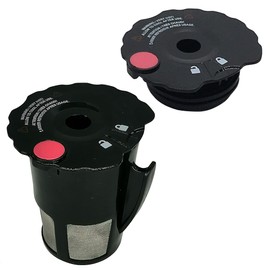 Updated Model 19367 2.0 Black Small Reusable Coffee Filter,Compatible with Keurig My K-Cup coffee Marker K200 K250 K300 K350 (1)