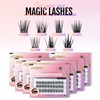 AKXSINKA Cluster Lashes, D Curl DIY Lash Extensions, Weightless Thinnest