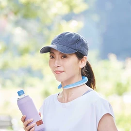 Cogit COOLOOP Ice Neck Ring, Freezes at 82.4°F (28° C), Cools for 2 Hours Under Scorching Sun in Midsummer, 3rd Place Overall Hit Ranking in 2022 in Nikkei Trendy, Blue, M Size