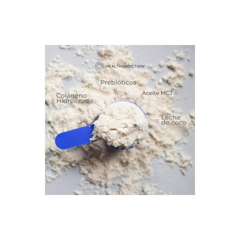 HEALTHADDICTION - Colágeno Creamer con Prebióticos, MCT Oil y Leche
