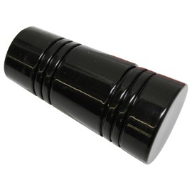 GARDINIA 2 x Apollo Chicago Series Black Metal Curtain Pole End Pins Diameter 20mm