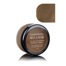 Bella Mari Natural Mineral Powder Foundation, Protective (Neutral); 0.2oz