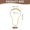 sourcing map 12Pcs Shower Curtain Hooks, Metal Roller Balls Glide