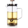 Teabloom Prensa de té con mango de cobre y filtro