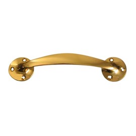 FPL Colony 309-MT-180 5-1/5 Inch Solid Brass Sash Lift/Door Pull in Polished Brass