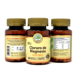 Naturelab Cloruro de Magnesio - 60 cápsulas de 500 mg c/u