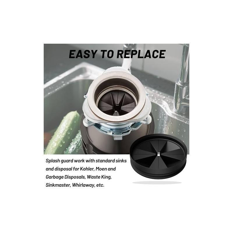 3 3/8" Garbage Disposal Splash Guard QCB-AM for Insinkerator Evolution