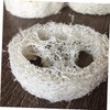 Baluue 10pcs Natural Loofah Dish Sponges Durable Kitchen Cleaning Tools