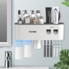 BHeadCat Toothbrush Holders Wall Mounted, Toothbrush Holder with Automatic Toothpaste