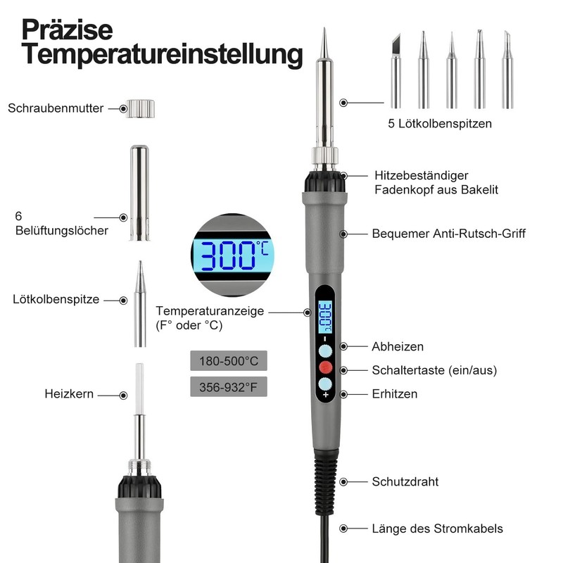 60 W Soldering Iron Set, Soldering Iron, Electronic Soldering Iron
