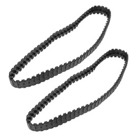 SAFIGLE 2 Pcs Rubber Crawler Tankway Truck Tank Crawler Replacement Tank Crawler Tank Crawler Tank Tracks Tank Tracks Parts Robot Tracks Replacement Rubber Tank Tracks Replacement Tank Tracks Black