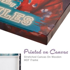 Madison Park Funny Grumpy Cat Wall Décor for Teens, Home Office, Bathroom Decor, Gifts for Cat Lover, Birthday, Father's Day, Graduation Dorm Room Décor, My House, My Rules Mean Cat Painting