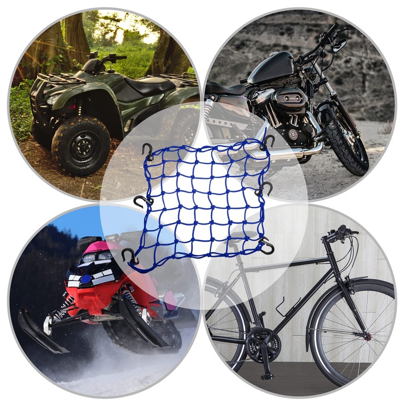 A ABSOPRO Motorcycle Luggage Cargo Net 40 x 40 cm