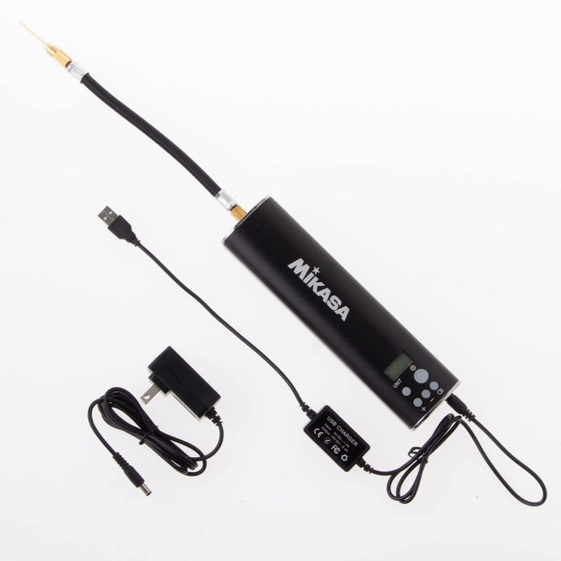 MIKASA AC-EP100 Electric Air Pump for Ball, Black