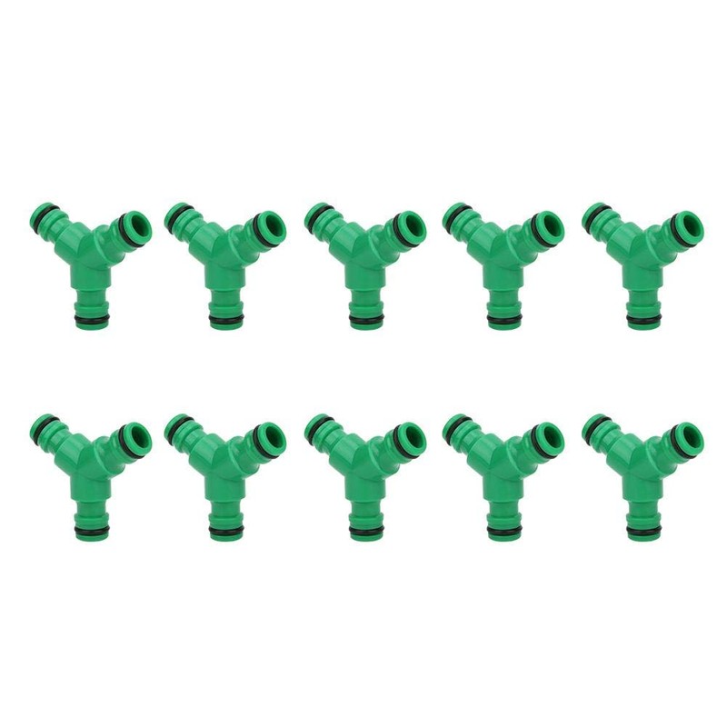 10PCS 3 Way Coupling Water Hose Fitting Y Connector premium
