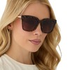 DIFF Bella Designer Oversized Square Sunglasses for Women UV400, Animal