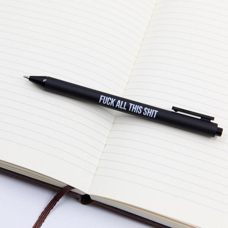 Jxueych 7pcs Funny Ballpoint Pens Daily Different Swear Word Weekend