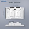 ELEGRP Horizontal Outdoor Cover for Duplex Receptacles, 2-Hole Weatherproof Wall