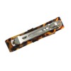VINGTAINE H-711-BR Tortoise Shell Style Asymmetric Ribbon Barrette Marble Simple