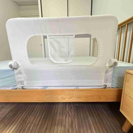 Aptododo Upgraded Bed Rails for Toddlers with U-Shape Base,46.8" Toddler Bed Rails with More Stable and Secure, Suitable for Twin,Full,Queen Size Bed,High/Low Mattresses, Box/Platform Bed(Snow White)