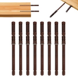 Pack of 8 Concealed Shelf Brackets, Invisible, Floating Shelf Brackets, Hardware, Shelves for DIY Floating Bookshelf, Wall Shelves, Diameter 10 x 100 mm