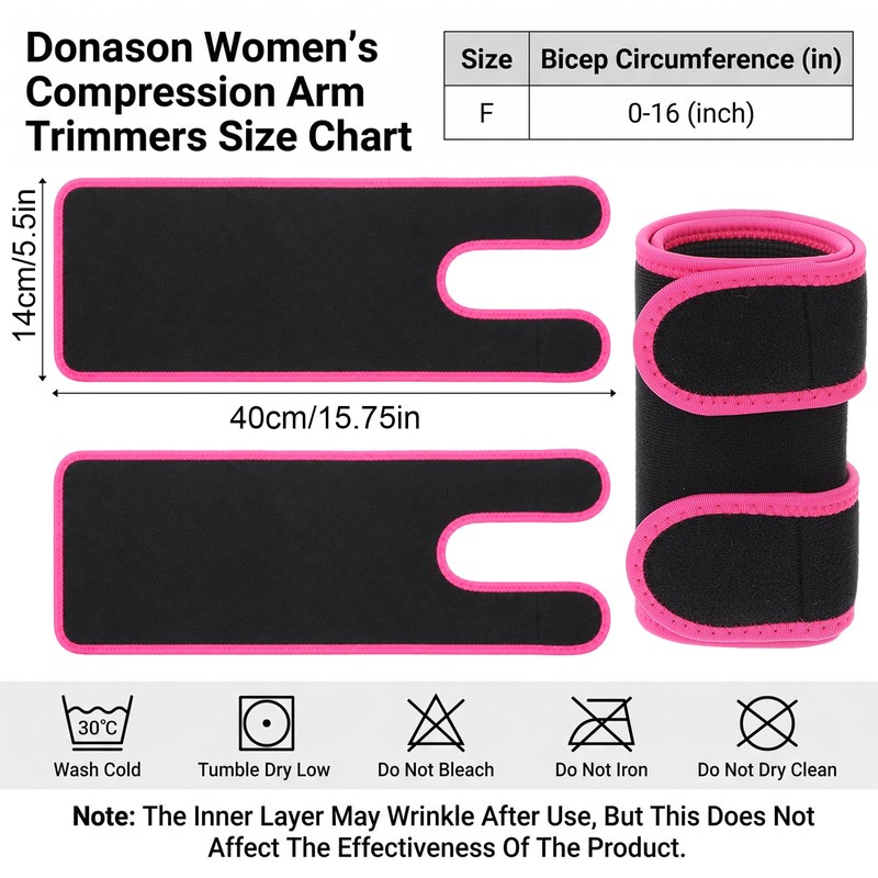 2 Pcs Neoprene Amplify Arm Bands, Arm Sweat Bands for