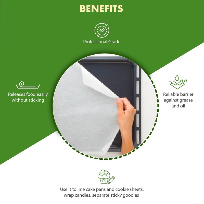 Regency Wraps Parchment Paper Sheets For Non-Stick Cooking and Baking,