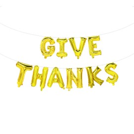 Give Thanks Balloons,Give Thanks Banner,Thanksgiving Party Decoration,Thanksgiving Party Supplies