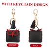 MERRYHAPY Owl Earbud Storage Pouch Keychain Cartoon Design Pu Earphone