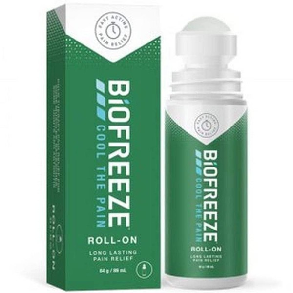 Biofreeze Muscle Pain Relief Roll On, Cold Therapy for Athletes, Fast Acting, 89ml