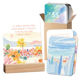 BIROYAL Motivational Cards with Wooden Stand