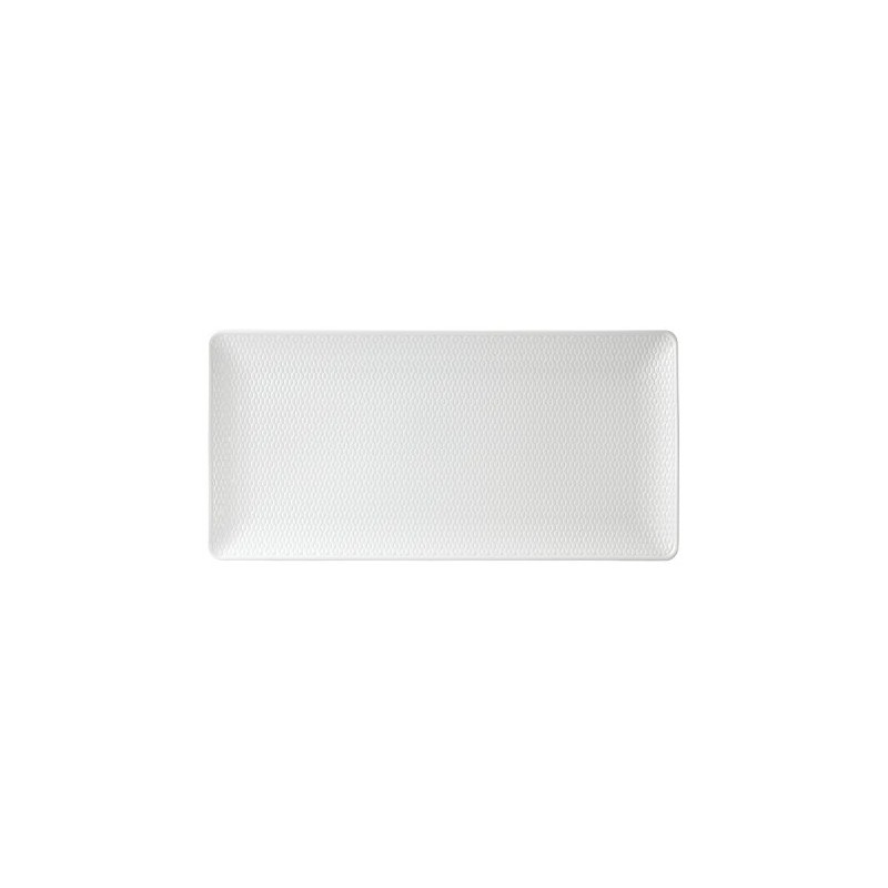 Wedgwood Gio Rectangular Serving Tray, 12.7", White