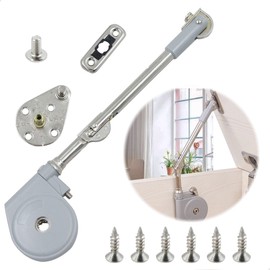 Flap Fitting Flap Support Flap Holder Gas Lift Hinges - 220 mm Gas Pressure Damper Zinc Alloy Hinge Buffer for Kitchen Cabinets, Cupboards, Cupboards, Dressing Table, Tatami