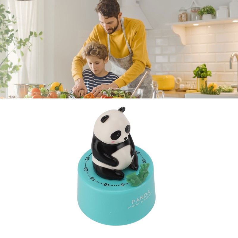 Mechanical Kitchen Timer Cute Animal Shape Magnetic Base Loud Alarm
