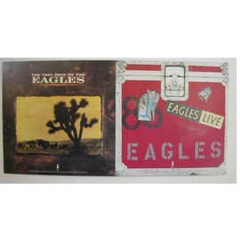 Eagles Album Covers 2 Sided Poster Greatest Hits Live The Very Best Of