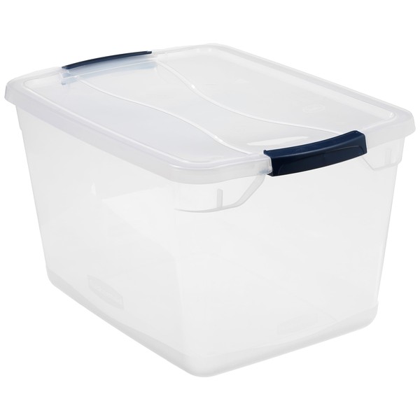 Rubbermaid Cleverstore Clear 30 Qt/7.5 Gal, Stackable Plastic Storage Containers